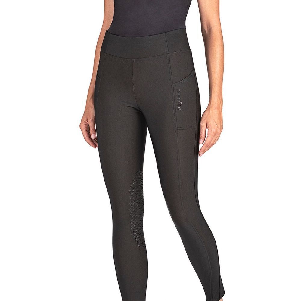 Women's Black Equiline Riding Pants, high waisted